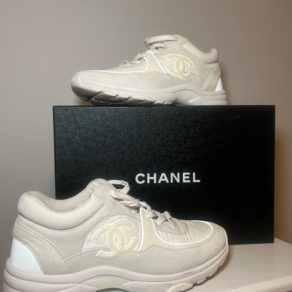 Chanel White Sneakers